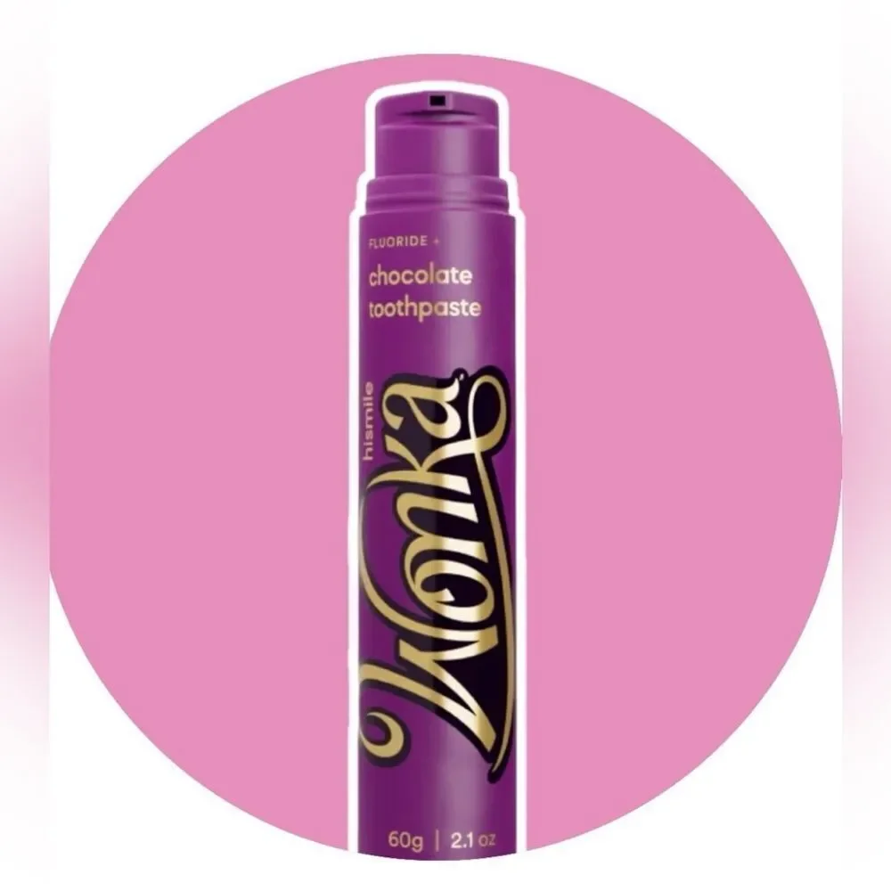hismile Wonka Chocolate Fluoride Toothpaste - stocking stuffer - 3 available